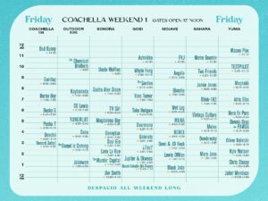 Coachella 2023 - weekend 01 - fredag