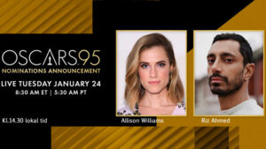 How to Watch the Oscars 2023 Nominations Announcement Hosted by Riz Ahmed and Allison Williams