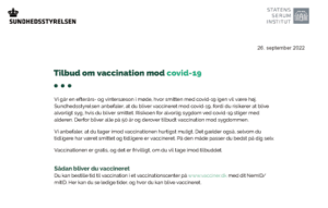 Tilbud om vaccination mod covid-19