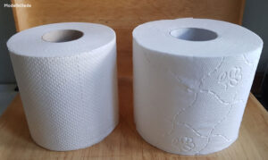 Modelbillede af toiletpapir