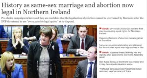 History as same-sex marriage and abortion now legal in Northern Ireland