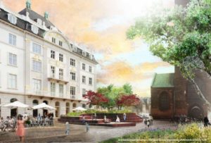 Arkitektfirmaet Schønherr har lavet denne illustration af fremtidens Store Torv.