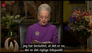 Dronning Margrethe abdicerer