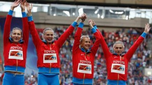Russisk guld i 4x400 meter