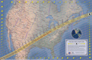 Map Of The April 8, 2024 Total Solar Eclipse. You Can Purchase This Map At .Greatamericaneclipse.Com/Maps-and-posters