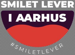 logo for kampagnen Smilet Lever (i Aarhus) #smiletlever