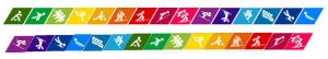 Øverst: OL - Nederst: regnbueagtig - Husk at rød altid skal være øverst