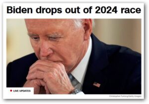 Biden drops out of the 2024 presidential race 