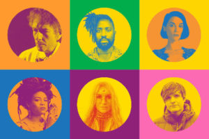 Kunstnerne som deltager i "Universal Love" projektet. Bob Dylan, Kele Okereke, St. Vincent, Valerie June, Kesha og Ben Gibbard.